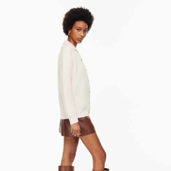 Aritzia Wilfred⎜CLAUDETTE CARDIGAN⎜LIGHT BIRCH - Picture 4 of 16